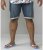 D555 Arix Denim Stretch Shorts - Shorts - Pantaloncini Uomo Taglie Forti