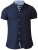 D555 Norman Short Sleeve Oxford Shirt Navy - Camicie - Camicie Taglie Forti Uomo