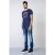 D555 Hatter T-shirt Navy - Magliette - Magliette Uomo Taglie Forti