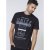 D555 Phillip T-shirt Black - Magliette - Magliette Uomo Taglie Forti