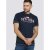 D555 Thornton Embroidery T-shirt Navy - Magliette - Magliette Uomo Taglie Forti