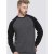 D555 Illinois Long Sleeve T-shirt Charcoal - Magliette - Magliette Uomo Taglie Forti