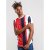 D555 Bancroft T-shirt Red/Navy - Magliette - Magliette Uomo Taglie Forti