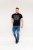 D555 Willoughby NYC Dot Printed T-Shirt Black - Magliette - Magliette Uomo Taglie Forti