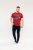 D555 Brisbane Santa Monica Route 66 Printed T-Shirt Red - Magliette - Magliette Uomo Taglie Forti