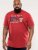 D555 Brisbane Santa Monica Route 66 Printed T-Shirt Red - Magliette - Magliette Uomo Taglie Forti