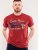 D555 Brisbane Santa Monica Route 66 Printed T-Shirt Red - Magliette - Magliette Uomo Taglie Forti