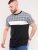 D555 Vista Couture Cut And Sew Curved Hem T-Shirt - Magliette - Magliette Uomo Taglie Forti