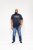 D555 Jasper Authentic Printed T-shirt Navy - Magliette - Magliette Uomo Taglie Forti