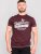D555 Wharf California Eagle Printed T-Shirt Burgundy - Magliette - Magliette Uomo Taglie Forti