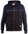 D555 Vincent Full Zip Hoody With Chest And Sleeve Piping Detail - Felpe & felpe con cappuccio - Felpe & Felpe con Cappuccio Uomo Taglie Forti