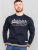 D555 Marlow Printed Crew Neck Sweatshirt Navy - Felpe & felpe con cappuccio - Felpe & Felpe con Cappuccio Uomo Taglie Forti