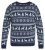 North Latitude 63144 Fjell Reindeer Knit Blu navy - Felpe & felpe con cappuccio - Felpe & Felpe con Cappuccio Uomo Taglie Forti