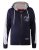 D555 Eaton Full Zip Hoodie Navy - Felpe & felpe con cappuccio - Felpe & Felpe con Cappuccio Uomo Taglie Forti