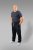 20 Nodi Ponente Long Leg Sports Pants in Combed Fleece Cotton Navy - Pantaloni & pantaloncini tuta - Pantaloni Tuta Uomo Taglie Forti