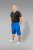 20 Nodi Short Leg Sports Pants in Combed Cotton Jersey Blue - Pantaloni & pantaloncini tuta - Pantaloni Tuta Uomo Taglie Forti