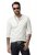JP1880 702555 T-shirt Henley a maniche lunghe Bianco - Magliette - Magliette Uomo Taglie Forti