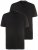 JP1880 708420 T-shirt Henley confezione da 2 Nero - Magliette - Magliette Uomo Taglie Forti