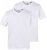 JP1880 711318 T-shirt con scollo a V confezione da 2 Bianco - Magliette - Magliette Uomo Taglie Forti