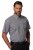 JP1880 722860 Camicia a quadretti a maniche corte Nero - Camicie - Camicie Taglie Forti Uomo