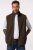 JP1880 Fleece Vest Stand-up Collar Brown - Giubbotti - Giubbotti Uomo Taglie Forti