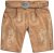 JP1880 Premium Goat Suede Staghorn Embroidery Shorts Leather Brown - Shorts - Pantaloncini Uomo Taglie Forti