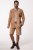 JP1880 Premium Goat Suede Staghorn Embroidery Shorts Leather Brown - JP1880 - JP1880 Abbigliamento Uomo Taglie Forti