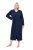 Ulla Popken 749967 Accappatoio in spugna con zip Blu scuro - Vestaglie & accappatoi - 