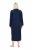 Ulla Popken 749967 Accappatoio in spugna con zip Blu scuro - Vestaglie & accappatoi - 