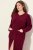 Ulla Popken 749967 Accappatoio in spugna con zip Bordeaux - Vestaglie & accappatoi - 