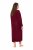 Ulla Popken 749967 Accappatoio in spugna con zip Bordeaux - Vestaglie & accappatoi - 