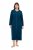 Ulla Popken 749967 Accappatoio in spugna con zip Petrolio - Vestaglie & accappatoi - 