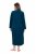 Ulla Popken 749967 Accappatoio in spugna con zip Petrolio - Vestaglie & accappatoi - 