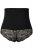Ulla Popken 781632 Slip modellante a vita alta Nero - Intimo modellante - 