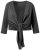 Ulla Popken 794514 Bolero in jersey da annodare Antracite - Bolero - 