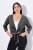 Ulla Popken 794514 Bolero in jersey da annodare Antracite - Bolero - 