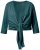 Ulla Popken 794514 Bolero in jersey da annodare Petrolio - Bolero - 