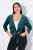 Ulla Popken 794514 Bolero in jersey da annodare Petrolio - Bolero - 