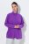 Ulla Popken 796970 Giacca in pile leggera Viola scuro - Abbigliamento in pile - 
