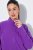 Ulla Popken 796970 Giacca in pile leggera Viola scuro - Abbigliamento in pile - 