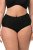 Ulla Popken 800279 Slip a righe confezione da 2 Nero - Slip - 