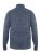 D555 Wilmington Zipper And Button Neck Sweater Blue - Felpe & felpe con cappuccio - Felpe & Felpe con Cappuccio Uomo Taglie Forti