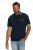JP1880 802789 Polo con colletto a contrasto bianco Blu scuro - Polo - Polo Uomo Taglie Forti