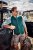 JP1880 Mottled Stretch Knit Stand-up Collar Vest Turquoise Blue - Abbigliamento da festa - Abbigliamento da festa – Per festeggiare con stile e comodità