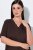 Ulla Popken 806944 Pigiama a maniche corte Marrone - Pigiami/Loungewear - 