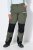 Ulla Popken 807803 Pantaloni da trekking HYPRAR con catarifrangenti Verde oliva - Outdoor - 