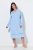 Ulla Popken 810581 Camicia da notte con pizzo Azzurro - Camicie da notte - 
