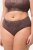 Ulla Popken 811602 Slip con pizzo Marrone - Slip - 