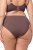 Ulla Popken 811602 Slip con pizzo Marrone - Slip - 