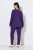 Ulla Popken 812441 Pigiama a maniche lunghe con pizzo Blu reale - Pigiami/Loungewear - 